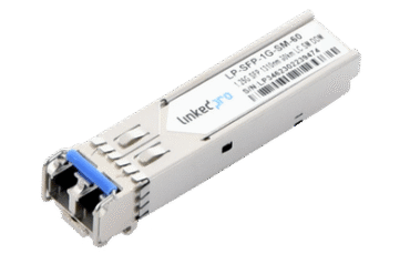 Transceptor SFP (Mini-Gbic) / Monomodo / 1.25 Gbps de velocidad / Conectores LC Dúplex / Hasta 60 km de Distancia