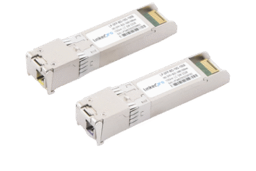 Transceptores Ópticos Bidireccionales SFP+ (Mini-Gbic) / Monomodo 1490 & 1550 nm / 10 Gbps / 10GBASE-BX / Conector LC/UPC Simplex / DDM / Hasta 100 km / 2 Piezas