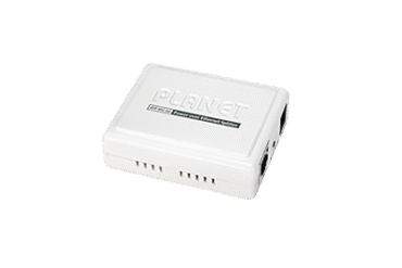 Inyector PoE 802.3af de 1 Puerto 10/100 Mbps (Mid-Span), Hasta 15.4 W