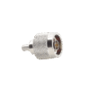 Conector N Macho, Anillo Plegable y Pin Cautivo para RG-8/X, 9258, LMR-240, Níquel/ Oro/ Teflón.