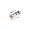 Conector N Hembra, para Montaje Frontal en Panel, Doble D Plano, Plata/ Oro/ Teflón.