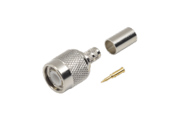Conector TNC Macho de Anillo Plegable para Cables LMR-240, RG-8/X, 9258, Niquel/Oro/Delrin.