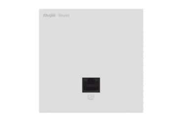 Punto de acceso Wi-Fi 6 de pared para interior 360°, doble banda, 2976 Mbps, 2 puertos GE, hasta 512 usuarios, portal cautivo standalone, compatible con reyee mesh, diseño ultra delgado 86mm