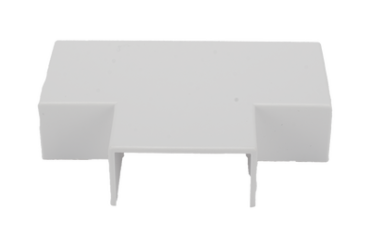 Sección en "T" color blanco de PVC auto extinguible, para canaletas TMK1735, TMK1735SD (5340-02001)