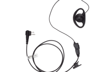 Micrófono de solapa con gancho auricular en forma de D para radios HYT BD-506 y Motorola EP450/ RVA50/ DTR620/ DTR720/ DEP450/ EP350/ VX80/ MAG ONE
