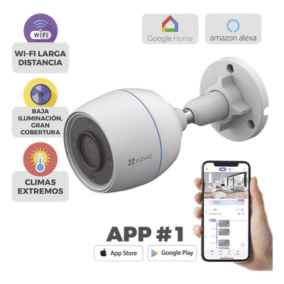 Bala WiFi / 3 Megapixel / Detección humana / Micrófono Integrado /…