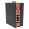 Switch Industrial administrable con 2 puertos PoE bt y 6 puertos Gigabit Ethernet con PoE 802.3af/at y 24V Pasivo + 2 SFP Gigabit, 240 W