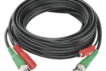 Cable Coaxial Armado con Conector BNC (Video) y Alimentación / Longitud de 5 mts /, Optimizado para Cámaras 4K / Uso en Interior