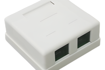 Caja de pared con Jack UTP Cat5e y Jack RJ11 telefónico