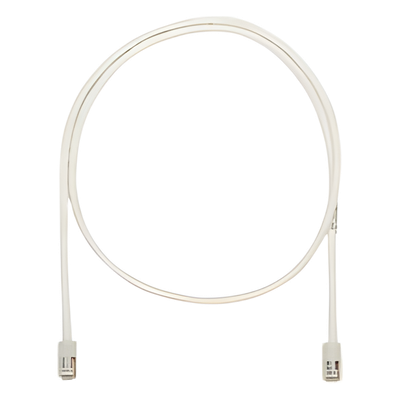 Cable de parcheo UTP Categoría 5e, con plug modular en cada extremo - 1.5 m. - Blanco Mate