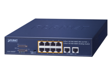 Switch no administrable PoE de 8 puertos 10/100/1000 Mbps con PoE…