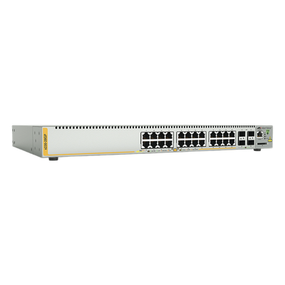 Switch PoE+ Administrable Capa 3, 24 Puertos 10/100/1000 Mbps + 4 SFP…