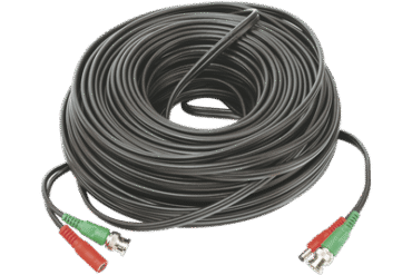 Cable Coaxial Armado con Conector BNC (Video) y Alimentación / Longitud de 40 mts / Optimizado para Cámaras 4K / Uso en Interior
