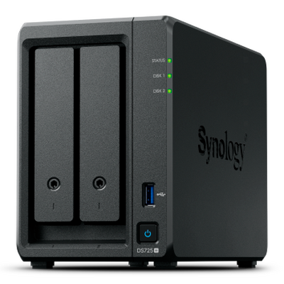 Servidor NAS de 2 Bahías (Expandible a 7 Bahías) / Hasta 126 TB / Servicio Nube Gratis (P2P) / Administración Remota y Respaldo Programado