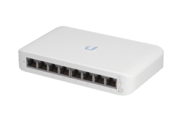 Switch UniFi Lite Administrable PoE de 8 Puertos 10/100/1000 Mbps (4 puertos 802.3af/at), 52 W
