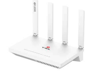 ONU GPON/EPON con Wi-Fi 6 AX1500 / Wi-Fi Doble banda 2.4 y 5 GHz / 4 Puertos Gigabit / Puerto PON SC/APC, Hasta 1500 Mbps con Antena plegable de 180°