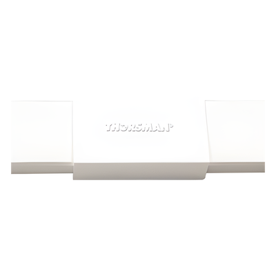 Pieza de unión color blanco de PVC auto extinguible, para canaleta TMK1720 (5280-02001)