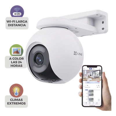 Cámara / PT / Wi-Fi / Preset / Patrol / Color 24/7 / Resolución 4MP /…