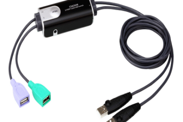 Switch KM formato cable USB de 2 puertos con Boundless Switching