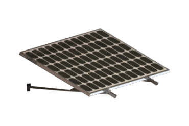 Montaje Para Módulos Solares En Muro Con Espesor De 30-35 mm, Riel 1300mm