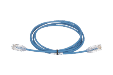 Cable de Parcheo TX6, UTP Cat6, Diámetro Reducido (28AWG), Color Azul, 3ft