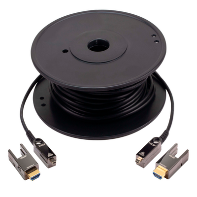 Cable Óptico Ativo HDMI 3.0 4K Verdadero / 30 mts (4K Verdadero a 30 mts) / (Fibra Óptica y Cobre)