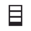 Puerta para Gabinete de 3 Niveles / para Paneles NOTIFIER / Color Negro