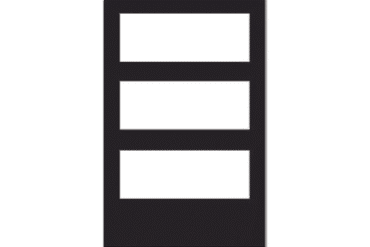 Puerta para Gabinete de 3 Niveles / para Paneles NOTIFIER / Color Negro