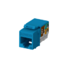 Jack hembra Rj45 / Color Azul / Paquete Por 50 Piezas / Keystone / Ponchado 90°