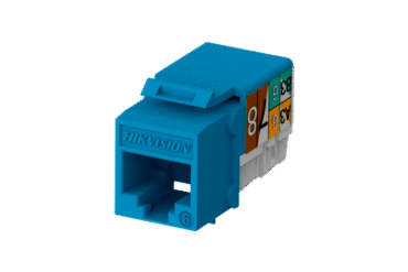 Jack hembra Rj45 / Color Azul / Paquete Por 50 Piezas / Keystone / Ponchado 90°