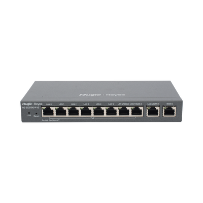 Gateway PoE para 200 usuarios, 10 puertos, 600Mbps, hasta 2 servicios WAN, portal cautivo, bloqueo de aplicaciones, tuneles virtuales