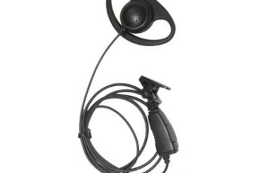 Micrófono de solapa con gancho auricular en forma de D para radios KENWOOD TK3230/3000/3402/3312/3360/3170,NX240/340/220/320/420
