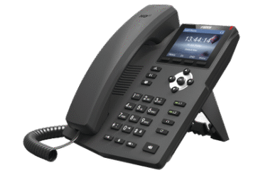 Teléfono IP empresarial para 2 lineas SIP con pantalla LCD de 2.8 pulgadas a color, puertos Gigabit y conferencia de 3 vías, PoE