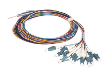 Kit de 12 Pigtails LC/UPC Monomodo 2 metros