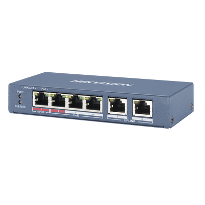 Switch PoE+ / No Administrable / 3 Puertos 10/100 Mbps 802.3 af/at (30…